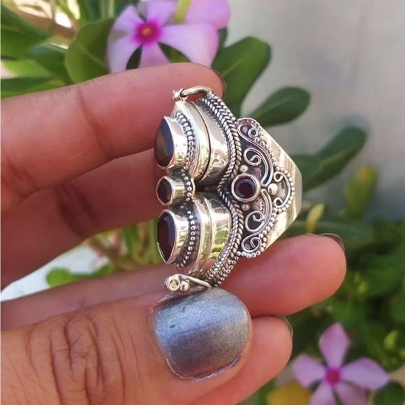 Turkish Vintage Style Exaggerated Ring for Women,Ottoman,ByzantianWeddingGift - Picture 5 of 7